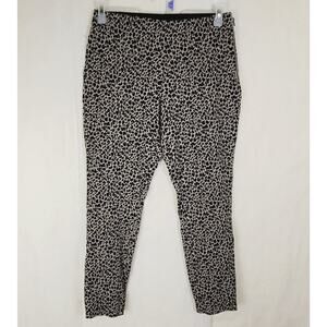 A New Day Cheetah print slim fit pants Size 10 Maximal Retro Animal Print